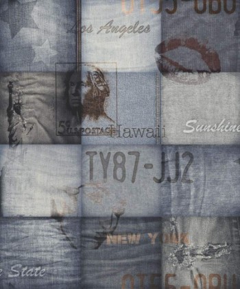 کاغذ دیواری قابل شستشو عرض 50 Deco 4 Walls آلبوم بوتانیکال کد EW2202-F