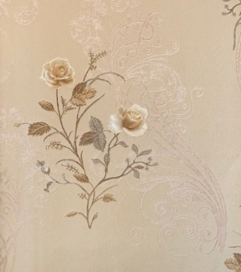 کاغذ دیواری قابل شستشو عرض 50 D&C آلبوم روزتا کد 1507-F